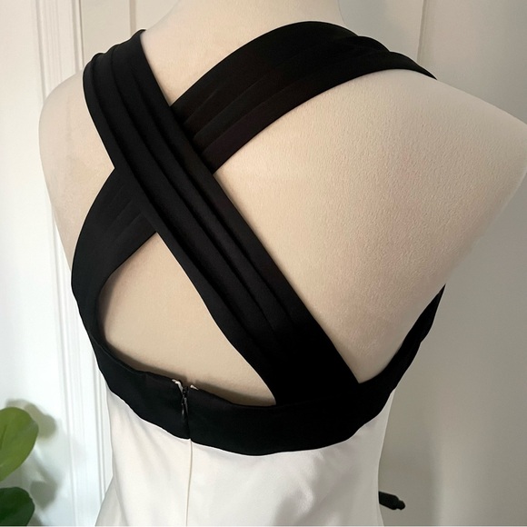 90s chic - Calvin Klein Black & White Gown - Picture 7 of 13